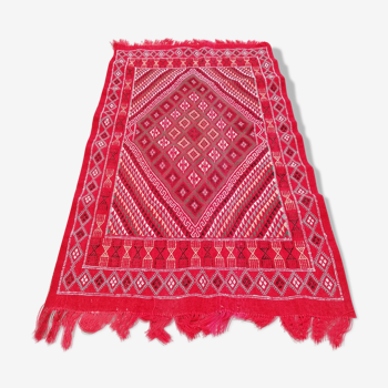 Tapis kilim marocain berbère rouge