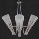 1970s Glass Chandelier , Czechoslovakia
