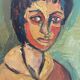 20th century portrait or self-portrait painting