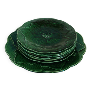 Service à dessert feuilles