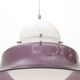 White and purple KD14 suspension by Sergio Asti for Kartell, 1970s.