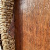 Coffee table braided rattan chest
