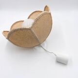 Vintage wicker flower pendant