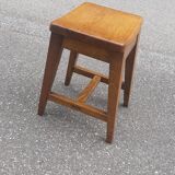 Vintage solid oak stool