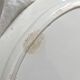Plat ovale blanc en terre de fer Creil et Montereau fin 19eme