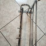 art deco coat rack in chrome metal