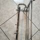 art deco coat rack in chrome metal