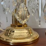 Pair of vintage gold accent lamps