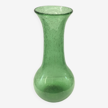 Biot blown glass vase