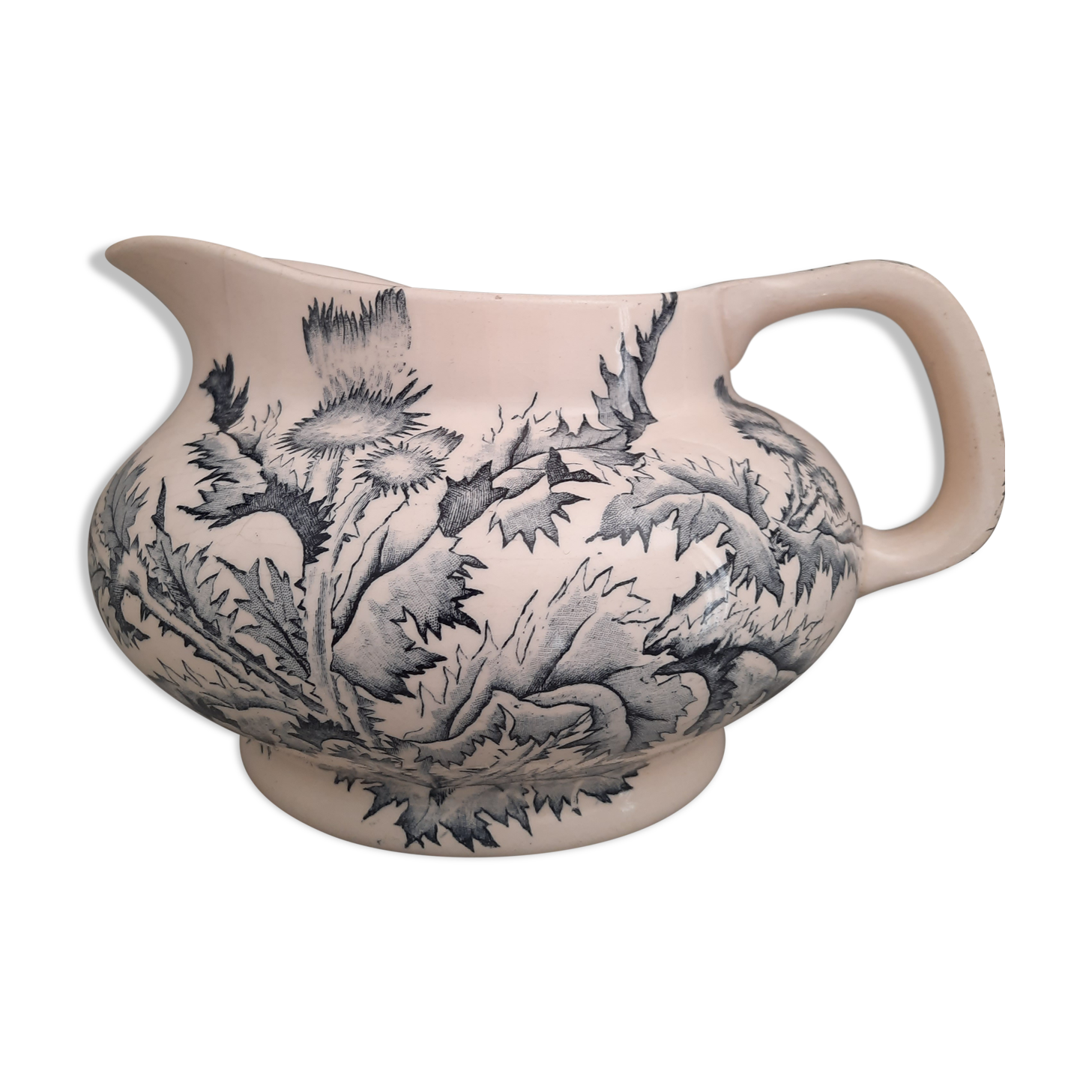 Broc in earthenware iron earth longchamp model thistle