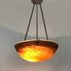 Art Nouveau ceiling-mounted basin pendant light from GV de Croismare, France, 1920s