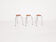 Set of 3 chrome stools with cognac leather seating, 1960's