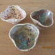 3 ceramic bowls signed Buchtal 70s