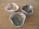 3 ceramic bowls signed Buchtal 70s