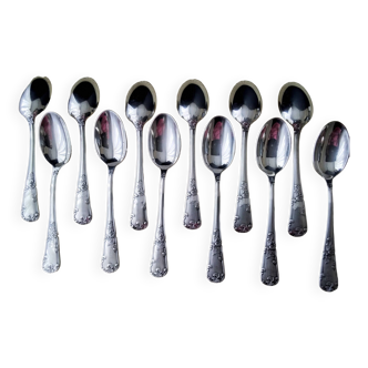 Box of 12 silver-plated teaspoons François Frionnet