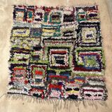 Tapis Berbère Boucherouite coloré - 153 x 157 cm