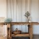 Solid wood carpenter's workbench