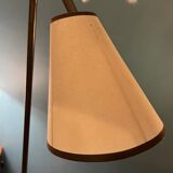 LIX Floor lamp base in raw steel with Caravan lampshade