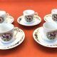 5 Tasses soucoupes à café Limoges Porcelaine BM Porcelaine Française