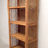 Vintage rattan shelf