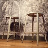 Pair of Nicolle workshop stools