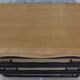 Solid wood 3 drawer chest of drawers in natural and black wood with drawer