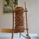 Lampe vintage tripode en bambou