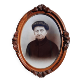 Antique carved wooden frame