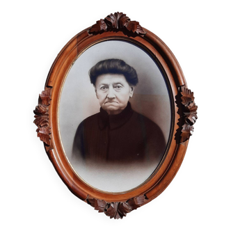 Antique carved wooden frame