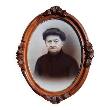 Antique carved wooden frame
