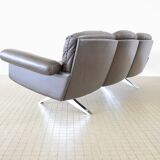 De Sede ds31 brown 3 seater leather sofa