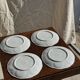 Set of 4 oyster plates Limoges France D25