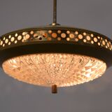 1970s Space Age Metal Pendant by LUDIB Bratislava