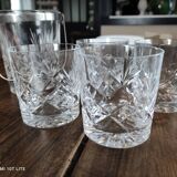 Whisky service 5 pieces in chiseled crystal