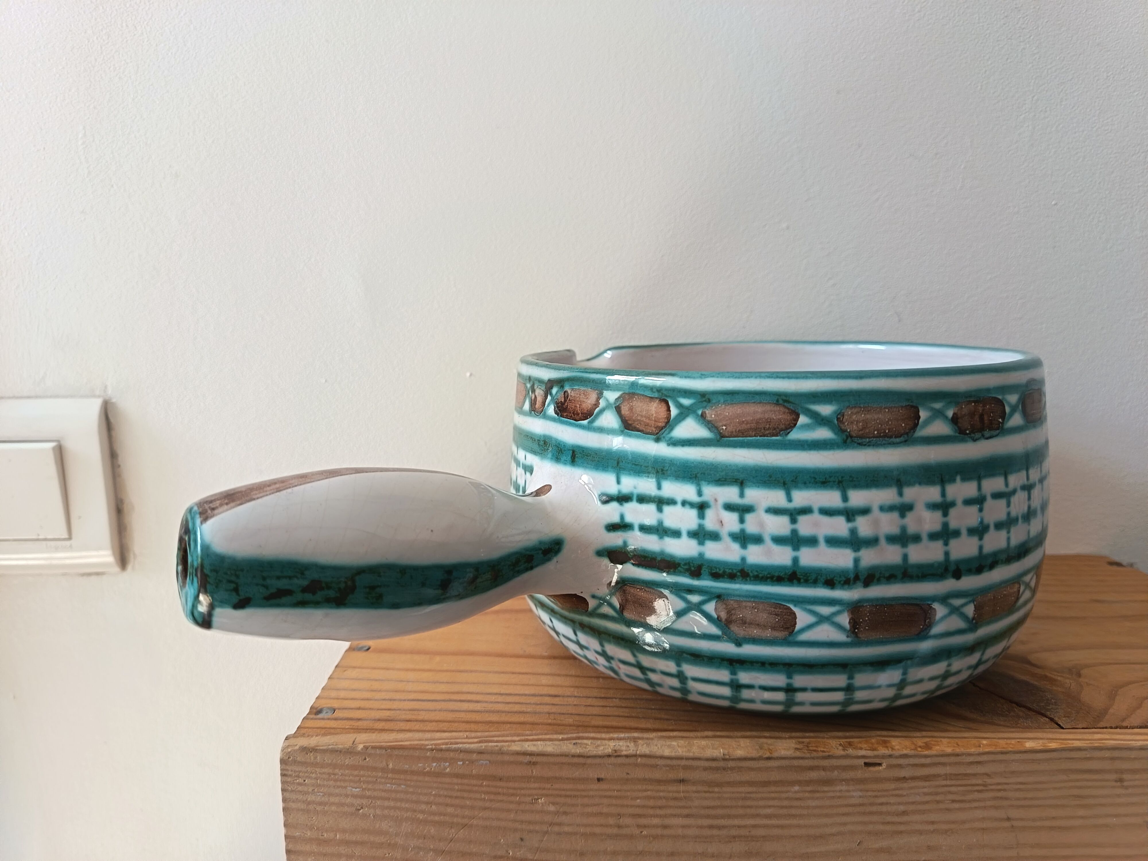 Ceramic pan by Robert Picaut in Vallauris