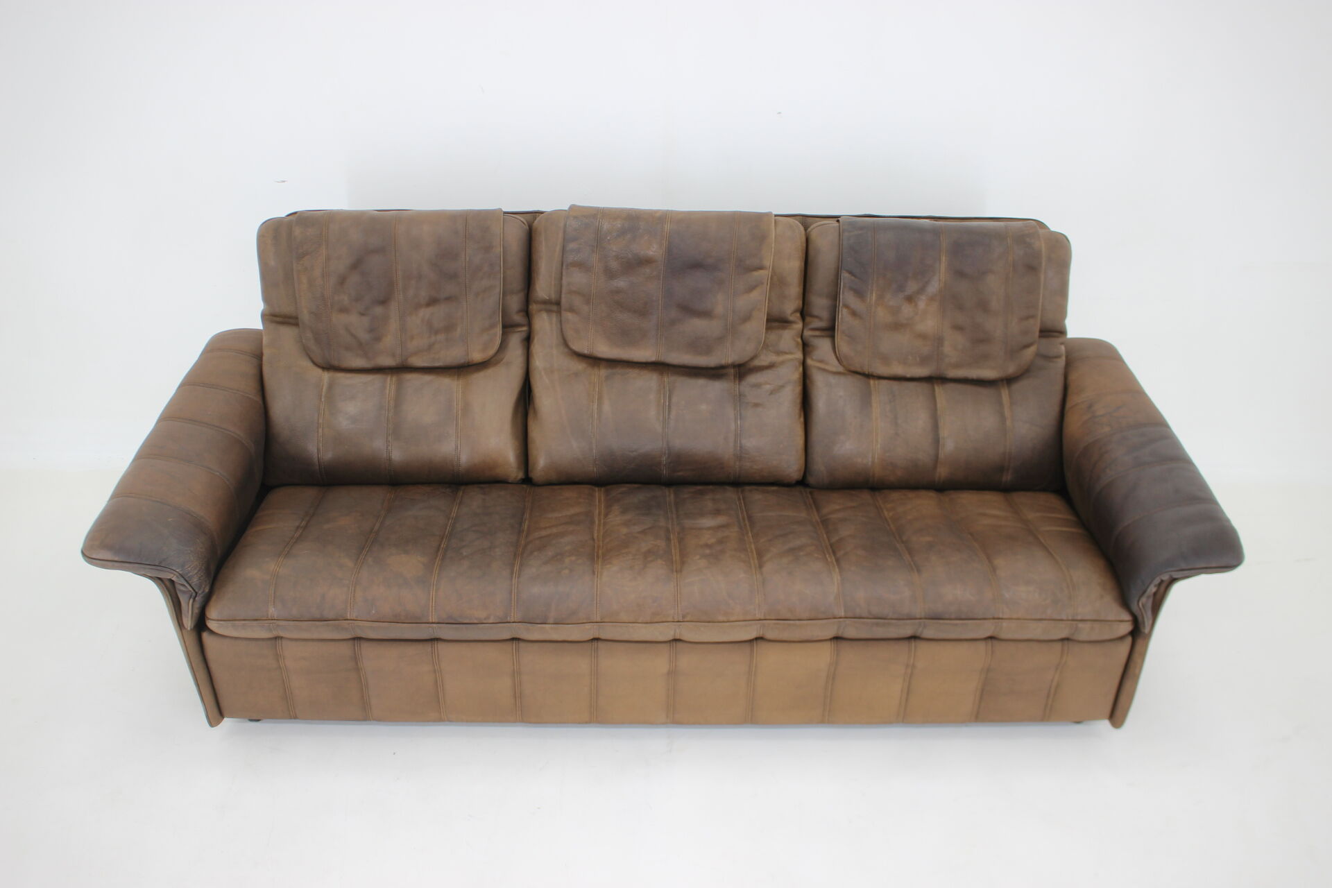 1980s De Sede Brown Leather Sofa, Switzerland