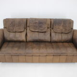 1980s De Sede Brown Leather Sofa, Switzerland