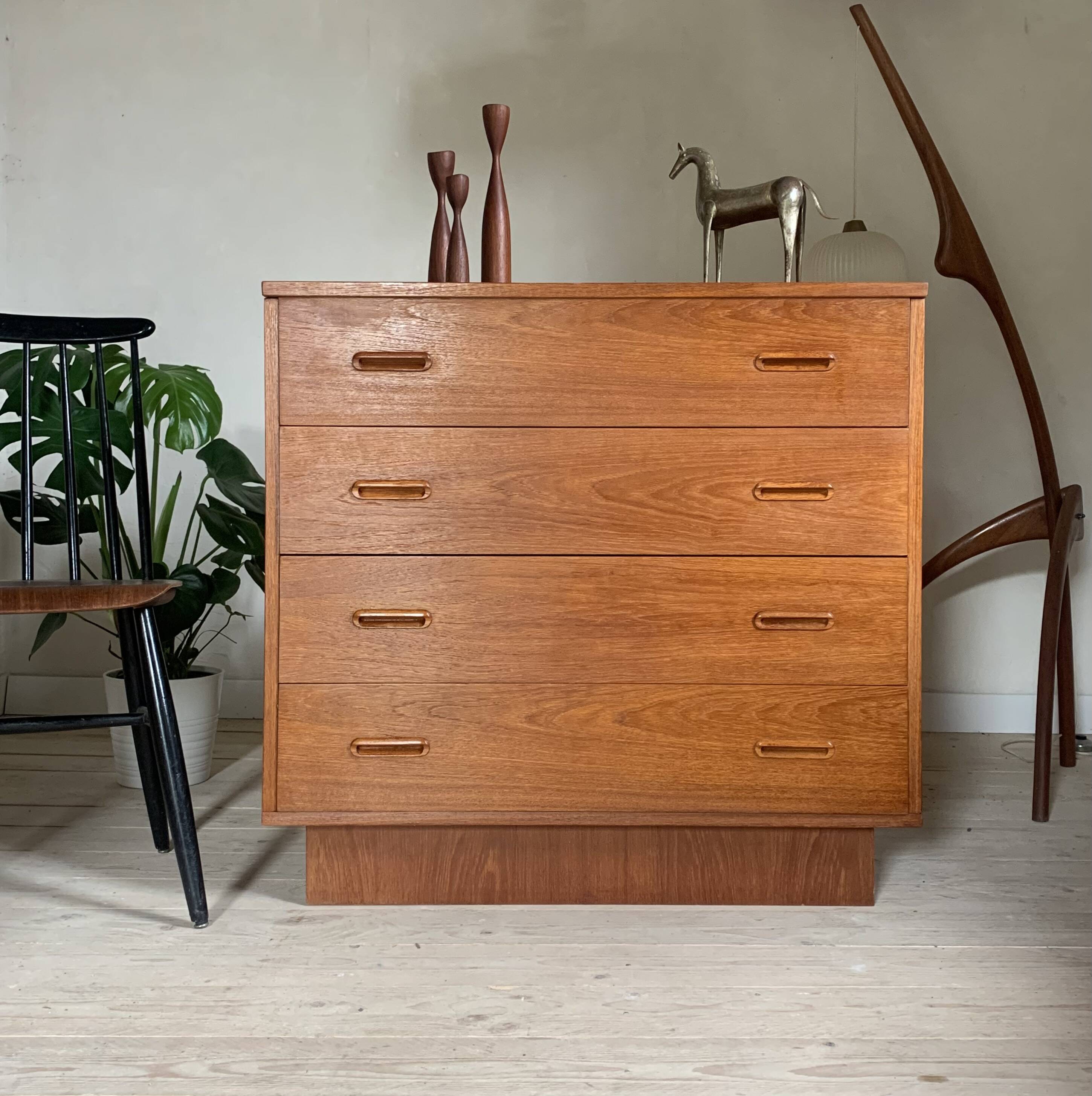 Vintage Scandinavian style teak dressing table
