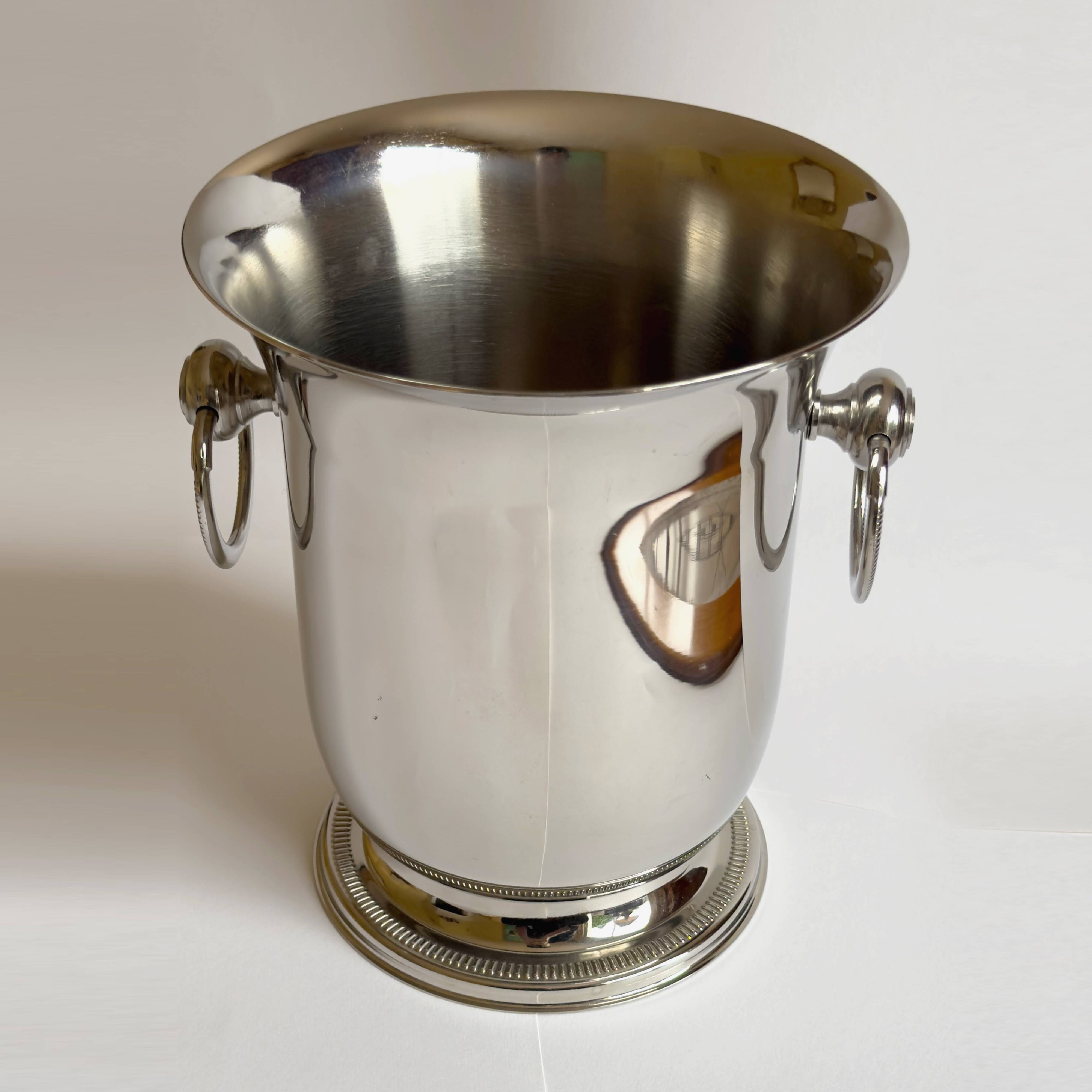 Jean couzon goldsmith stainless steel ice bucket 18/10.