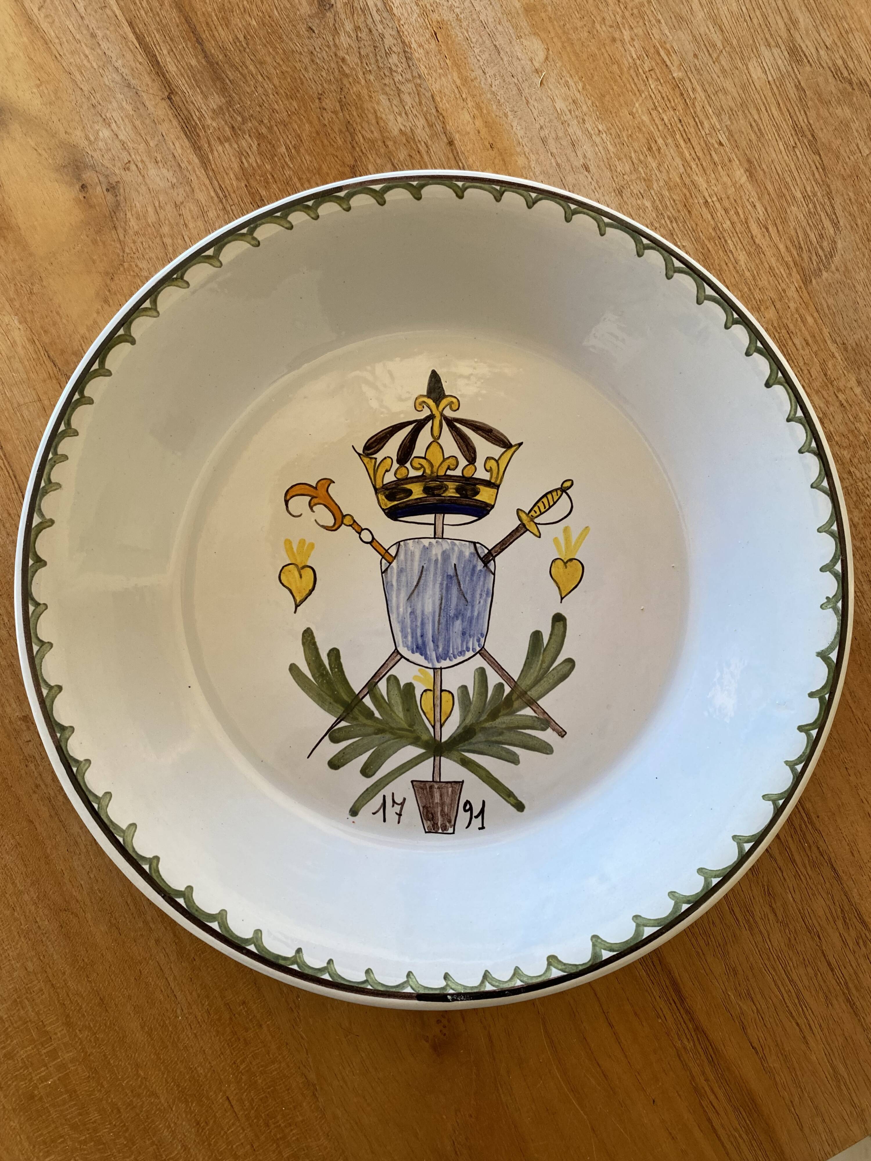 Decorative plate 1791