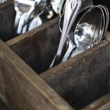 Casier de rangement bois recyclé
