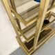 1970s vintage Italian design brass and glass shelf
