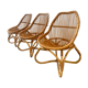 Fauteuils en rotin vintage