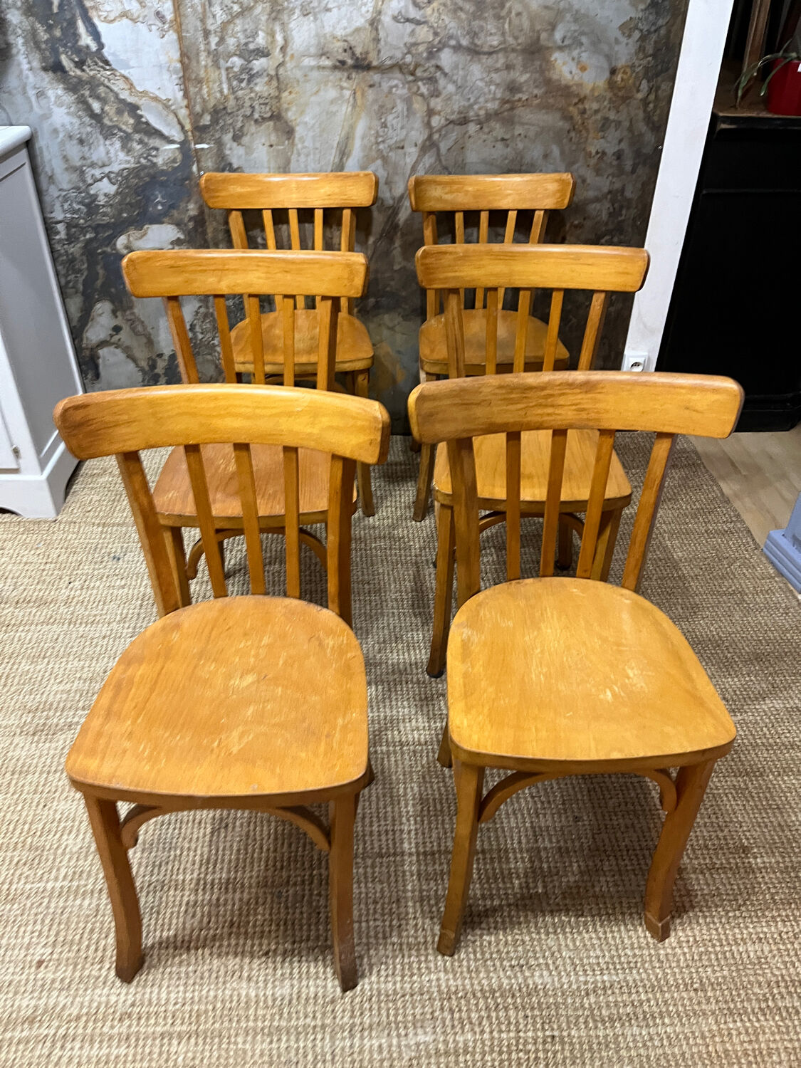 Set of 6 Luterma bistro chairs