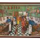 School poster 1960 framed double-sided n14bis The butcher charcutier- n 15 The garage