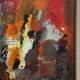 Original Swedish Oil on Panel – “Composition” by Kulo Green (1913–1972) – Signed – Vintage & Framed