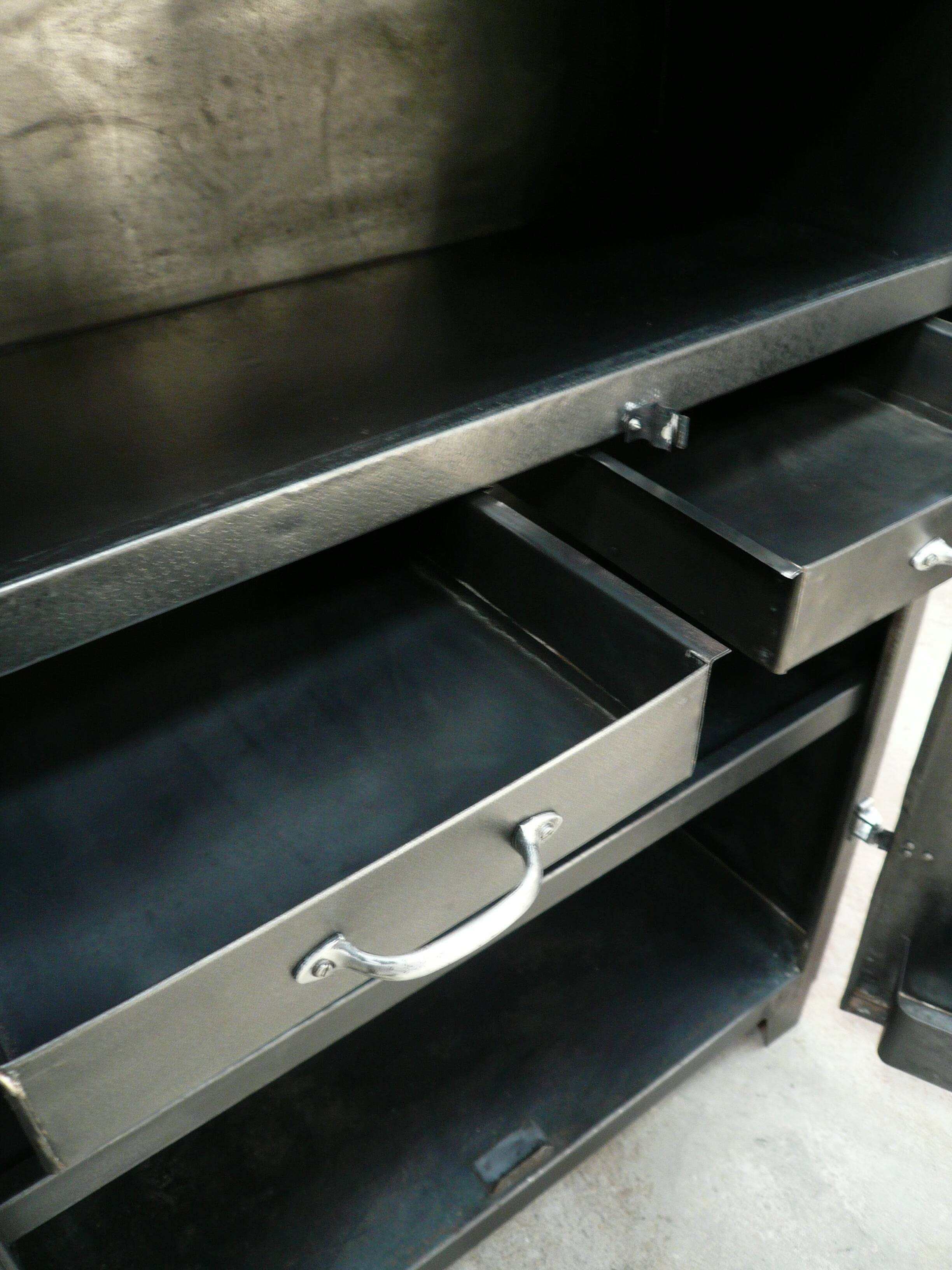 Old metal cabinet / 1950s / industrial