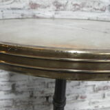 Bistro table with cast iron leg