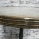 Bistro table with cast iron leg