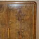 Double Art Deco wardrobe in satin walnut circa 1930
